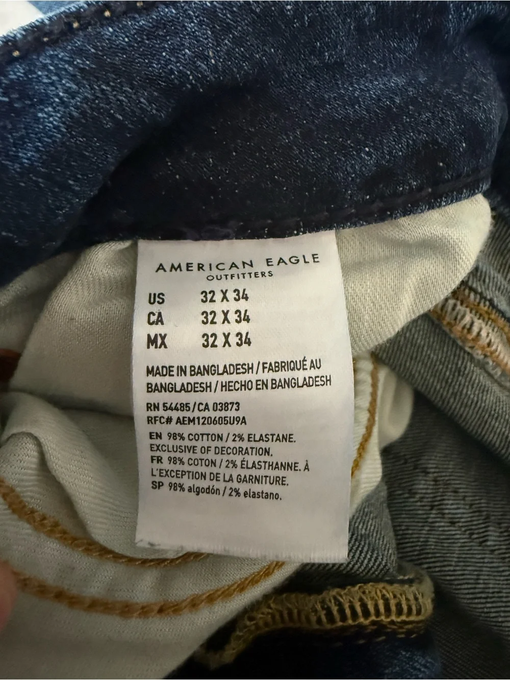 American Eagle Outfitters Men’s Indigo Relaxed Straight Jeans